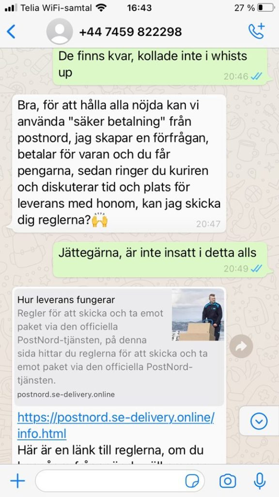 bedrägeri via blocket